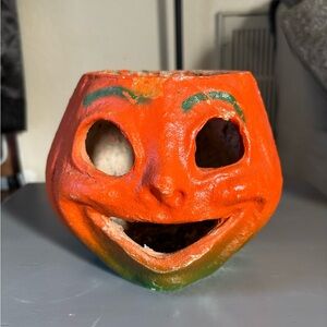 Vintage paper mache jack-o’-lantern 1940’s 1950’s